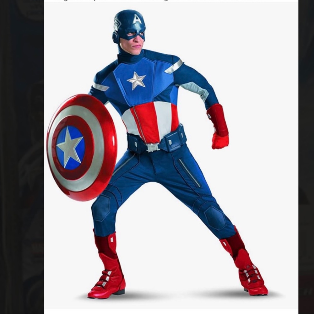 Marvel Captain America Costume - Theatrical Halloween Avengers Fantastic Four